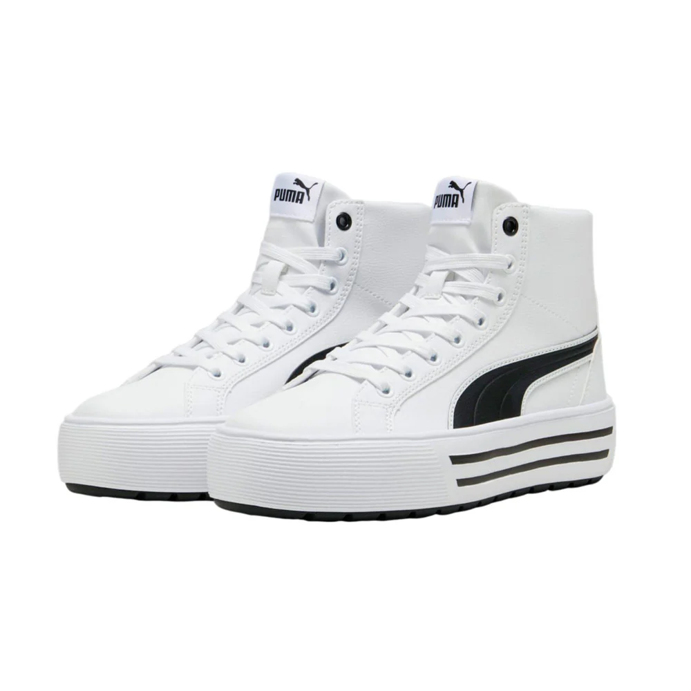 Tenis Puma para Mujer Kaia 2.0 Mid SL Blanco-Negro - Imagen 4