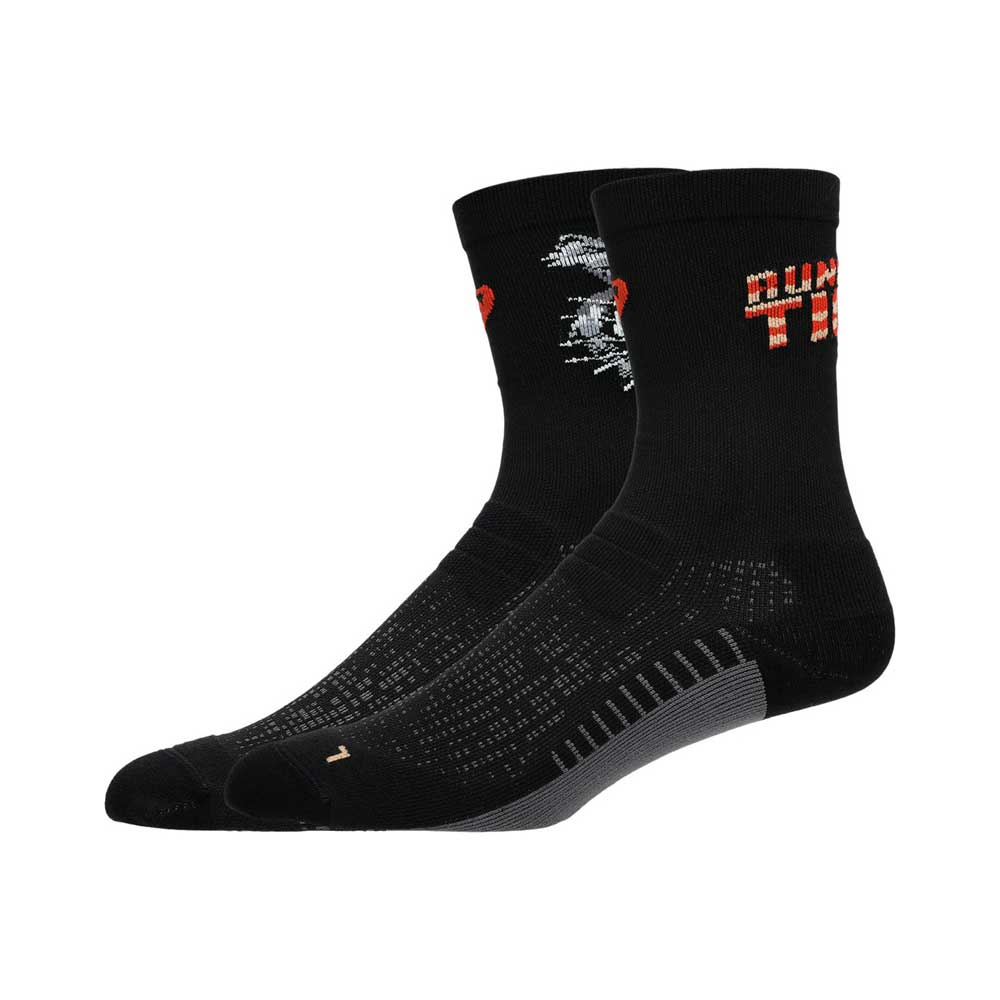 Calcetas Largas Asics Unisex Performance Run Socks Crew Negro - Imagen 5
