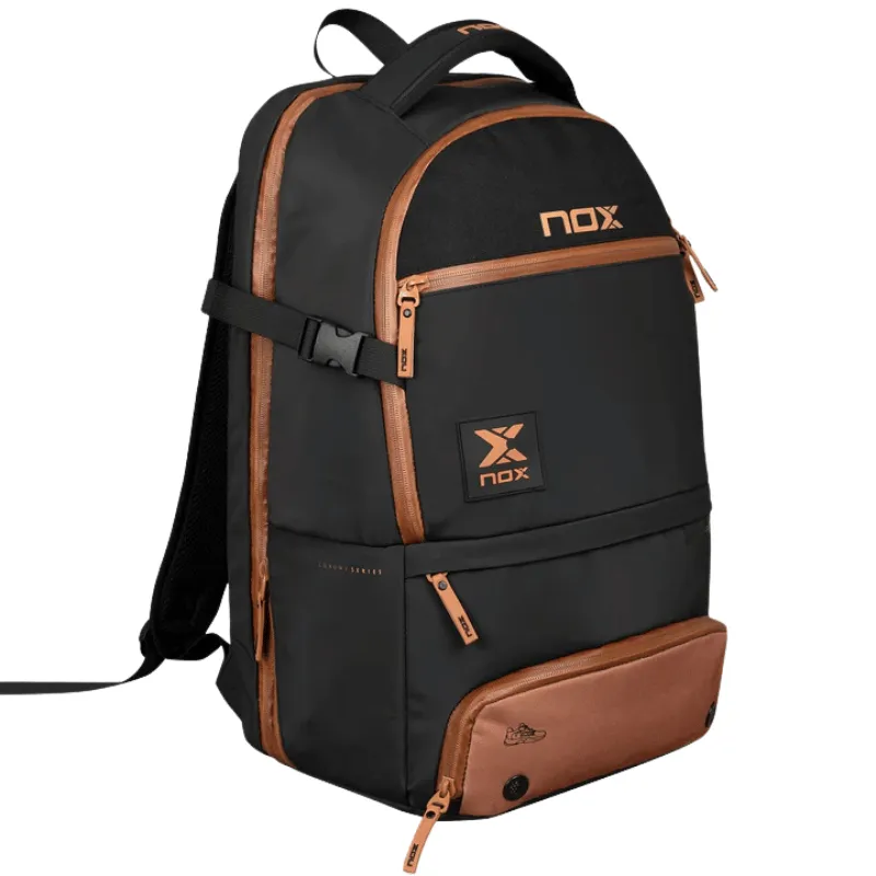 Mochila Nox Luxury Open Series Negro – Marrón - Imagen 3