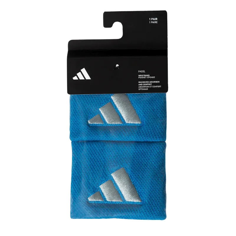 Pack 2 muñequeras Adidas Azul-Gris - Imagen 2